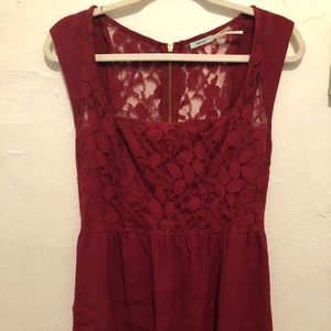 Kimchi Blue Red Lace Dress